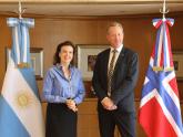  Diana Mondino met today with the Ambassador of the Kingdom of Norway, Halvor Sætre