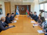 Mondino se reunió con el Embajador de Azerbaiyán para promover la nutrida agenda bilateral