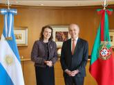 La Canciller Diana Mondino mantuvo un encuentro con el Embajador de Portugal, José Viola de Drummond Ludovice
