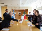 La Canciller Diana Mondino mantuvo un encuentro con el Embajador de Portugal, José Viola de Drummond Ludovice