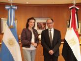 Mondino recibió al Embajador de la República Árabe de Egipto en la Argentina, Mohamed Ibrahim Kazem