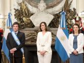 En el Salón Blanco de la Casa Rosada, el Presidente Javier Milei tomó juramento a Diana Mondino como nueva Canciller