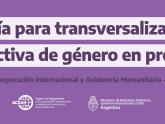 Guía para transversalizar la perspectiva de género en proyectos