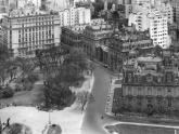 Vista de la Plaza San Martín y el Palacio