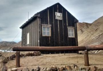 La cabaña de Cerro Nevado en la actualidad