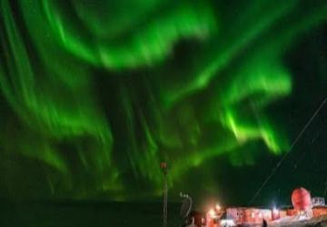 Auroras australes en Base Belgrano II