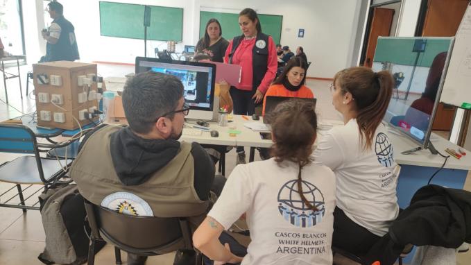 El voluntariado de asistencia humanitaria colaboró en la 48° Peregrinación Juvenil a Luján