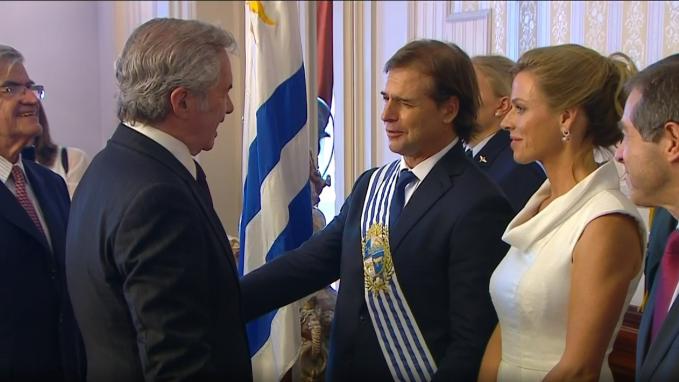 Solá con Lacalle Pou