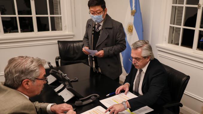 Alberto Fernández y Felipe Solá