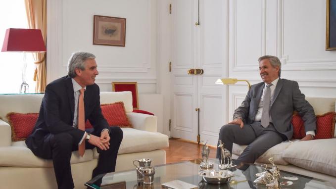 Canciller Solá con Embajador Camino Cannock
