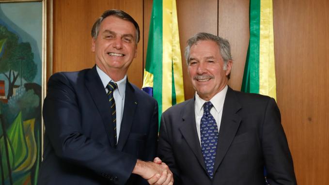 Solá con el presidente Bolsonaro