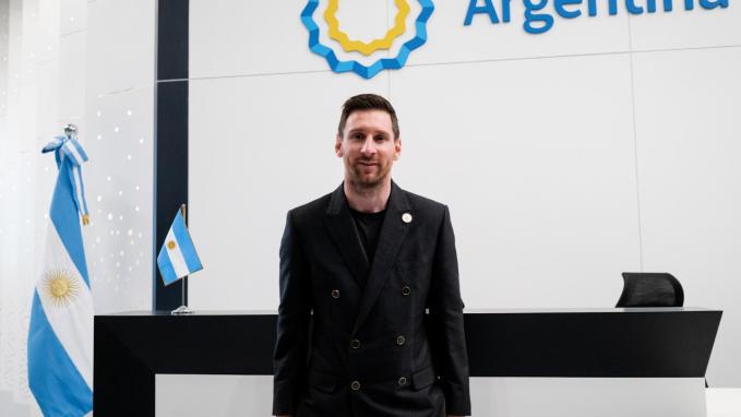 Messi en Pabellón argentino Dubái