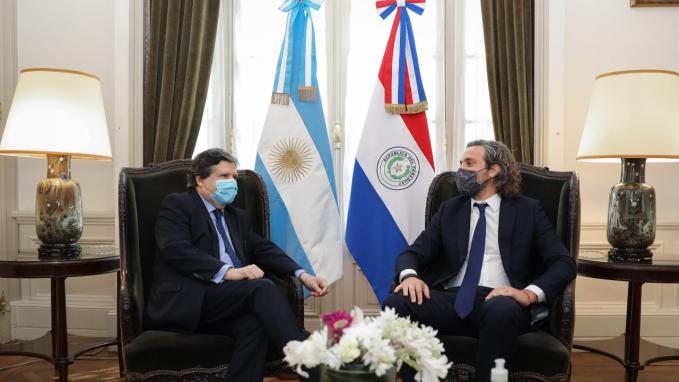 Bilateral del Santiago Cafiero y Euclides Acevedo