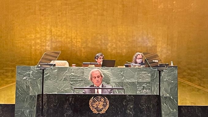 Vicecanciller Tettamanti en la ONU