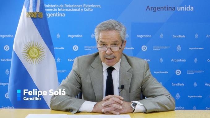 Canciller Felipe Solá