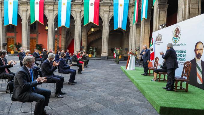 Presidentes Alberto Fernández y A. M. López Obrador