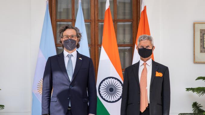 Cancilleres de la Argentina y la India