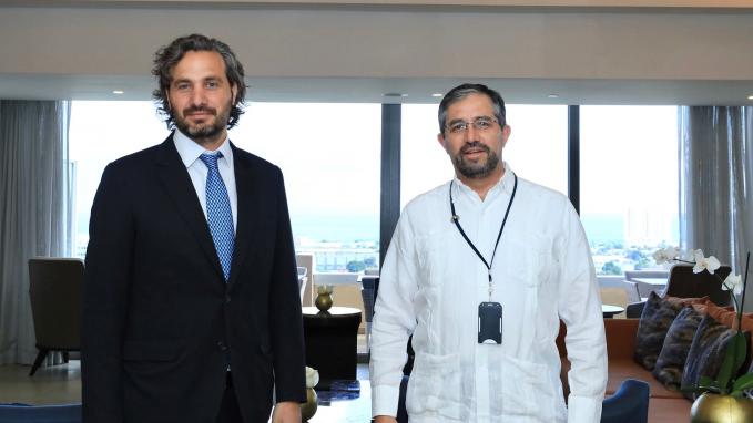 Bilaterales de canciller Cafiero 