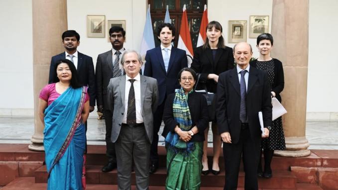 El vicecanciller Tettamanti en la India