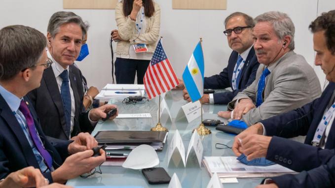 Felipe Solá con Antony_Bilateral en el G20