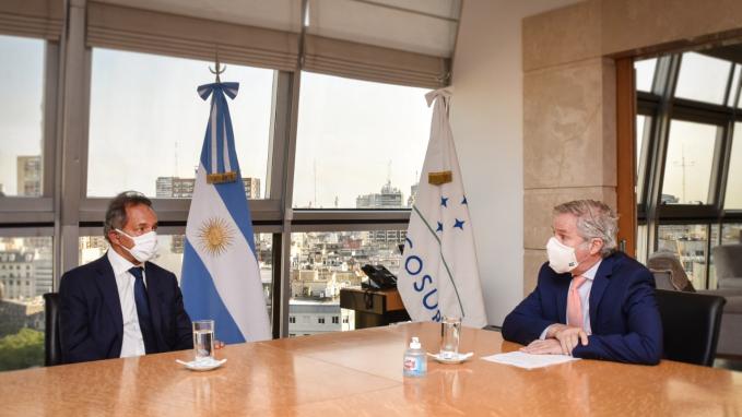 Canciller Felipe Solá y Daniel Scioli