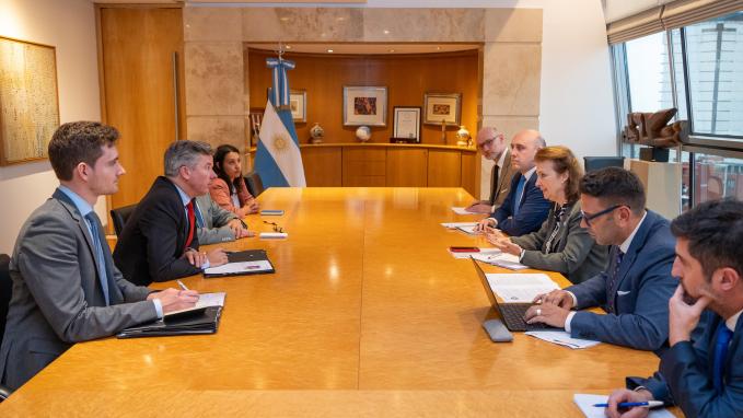 Mondino held a meeting with Dr. Benedikt Franke, Vice-Chair and CEO of the Munich Security Conference (MSC)