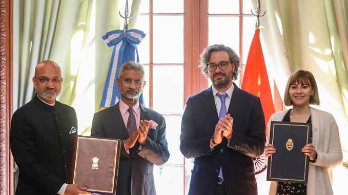ARGENTINA - INDIA: COMUNICADO CONJUNTO