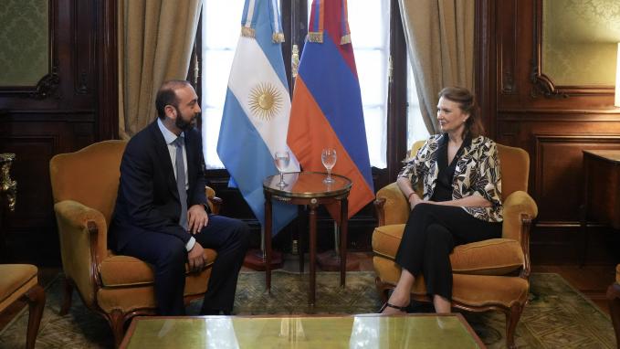 Argentina - Armenia: Meeting of Foreign Ministers at Palacio San Martín