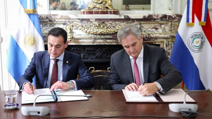 Quirno recibió a su par paraguayo, Ramírez Lezcano