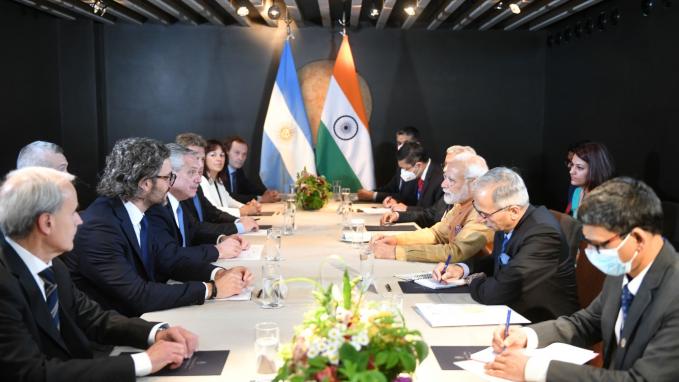 Bilateral Argentina_India en el G7