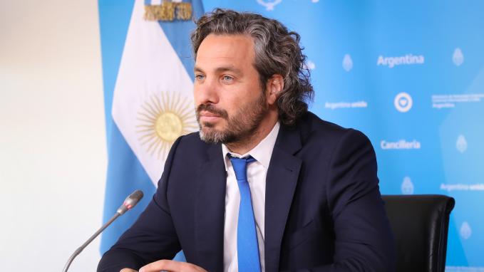 Cafiero realizó su primer discurso -de manera virtual- en las sesiones plenarias de la Asamblea General de la OEA.