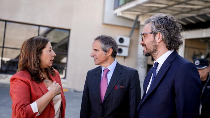 Santiago Cafiero y Rafael Grossi_Bariloche_Energía atómica