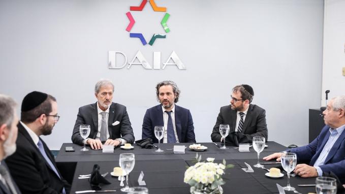 Cafiero en reunión con la DAIA y AMIA
