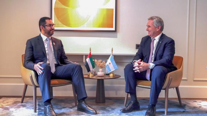 Quirno mantuvo una reunión con el Ministro de Industria y Tecnología Avanzada de los EAU