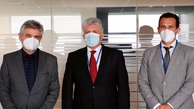 Daniel Filmus, Guillermo Chaves y Miroslav Jenča_ONU
