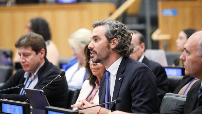 Canciller Santiago Cafiero en el Comité Especial de Descolonización de Naciones Unidas en Nueva York