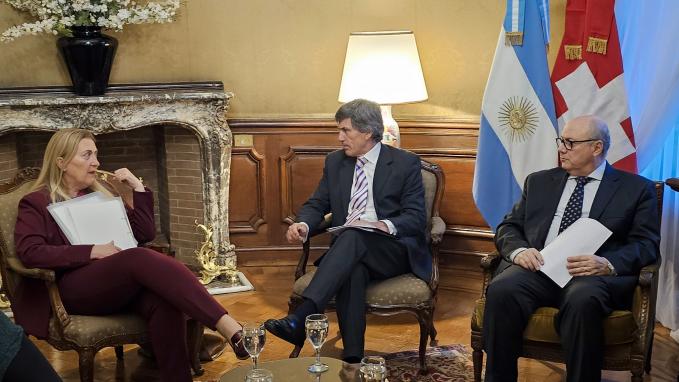 Comisión Mixta Argentina Suiza, co-presidida por el Secretario Cima y por la Secretaria de Estado Budliger Artieda