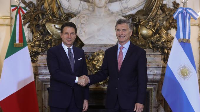 El Presidente Macri recibió al Primer Ministro de Italia, Giuseppe Conte