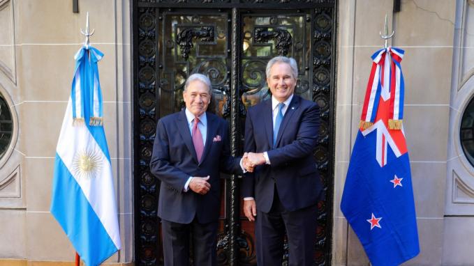 Argentina - Nueva Zelanda: Reunión de Cancilleres en el Palacio San Martín