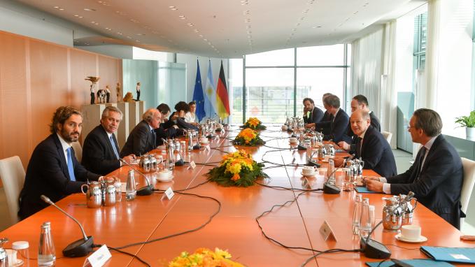 Reunión delegaciones de Argentina y Alemania