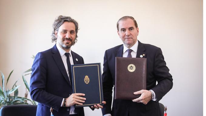 Santiago Cafiero y su par de Paraguay, Julio César Arriola Ramírez