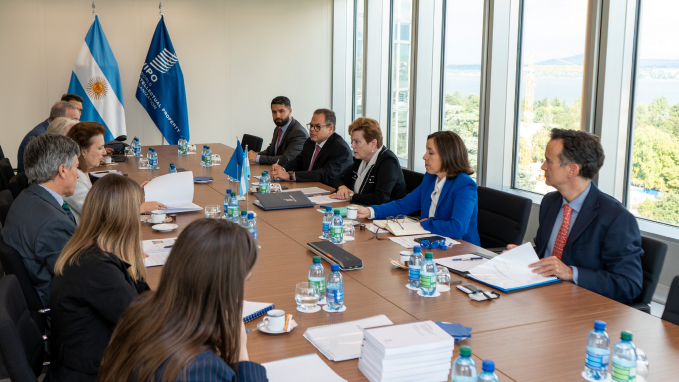 Reunión de la Canciller Mondino con la Directora General Adjunta de la Organización Mundial de Propiedad Intelectual  