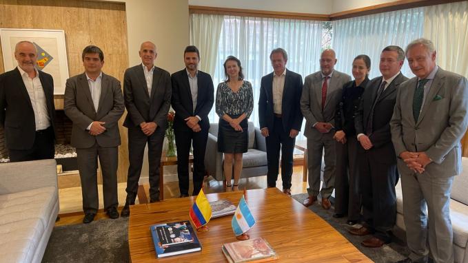 Canciller Mondino en Colombia 18abr24