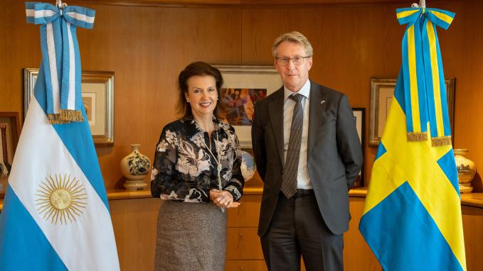 Mondino recibió al Embajador de Suecia Torsten Ericsson I 02-10-24