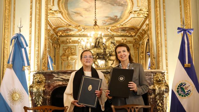  Bukele in Argentina: Mondino and her Salvadoran counterpart signed a number of agreements at Palacio San Martín