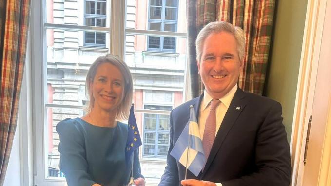 uirno mantuvo una reunión con la Vicepresidenta y Alta Representante para Asuntos Exteriores y Política de Seguridad de la Unión Europea, Kaja Kallas