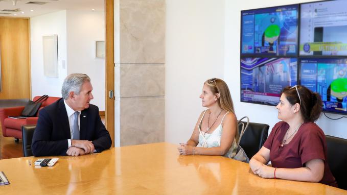 El Canciller Quirno recibió a familiares de Nahuel Gallo y Germán Giuliani