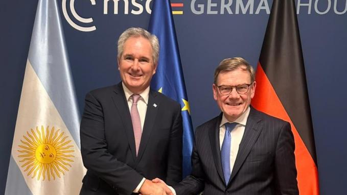 Quirno mantuvo una reunión con su par de Alemania