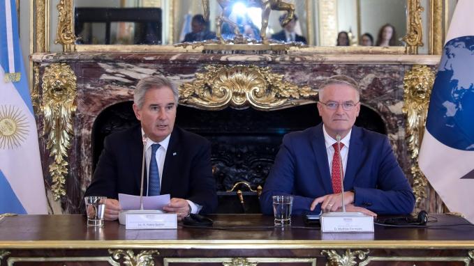 El canciller Quirno encabezó hoy presentación del Memorándum Inicial de Adhesión a la OCDE