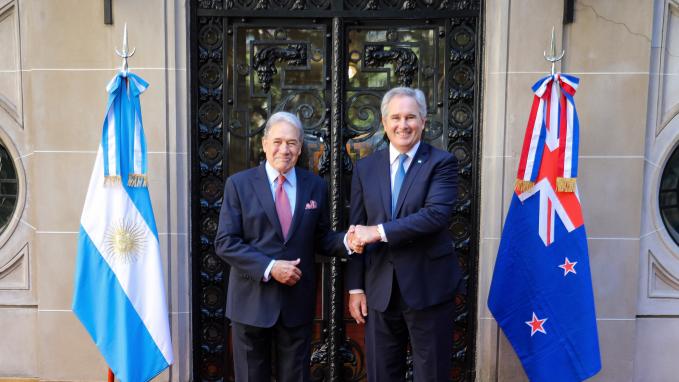 Quirno recibió al Ministro de Relaciones Exteriores de Nueva Zelanda, Rt. Hon Winston Peter 02-03-26